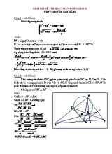 Giải bộ đề thi học sinh giỏi Toán lớp 10 (năm 2015) - Trường THPT chuyên cao bằng